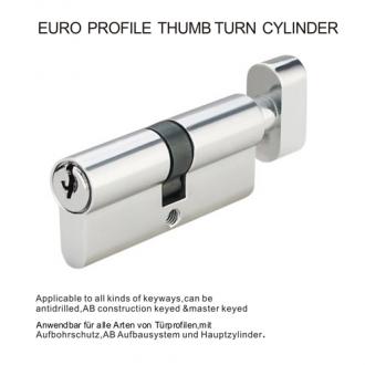 Euro profile thumb turn cylinder